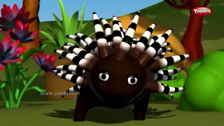 Porcupine Rhyme in Hindi | Song For Babies | Hindi Rhymes For Children | Action Songs For Kids
