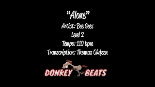 Alone - Bee Gees - Drum Score / Drum Sheet Music