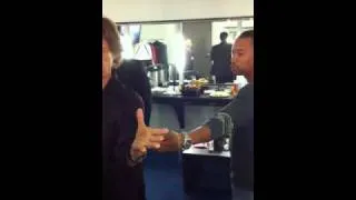 Mick In the Dressing Room - Grammys 2011