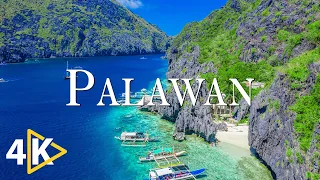 FLYING OVER PALAWAN (4K UHD) - Relaxing Music Along With Beautiful Nature Videos