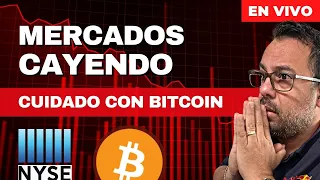 MERCADOS CAYENDO - CUIDADO CON BITCOIN - DATOS DE INFLACIÓN PEOR DE LO ESPERADO 13-FEB-2024