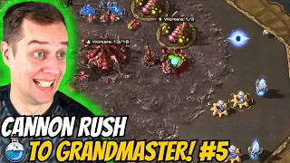 Nobody expects hidden cannons IN THE MAIN BASE! | Cannon Rush to Grandmaster #5 StarCraft 2