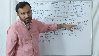 L15: How to Convert Product of Sine and Cosine to Sum|Ex 10.3[Q1,2,3] Class 11 Math Kp