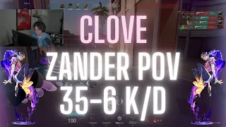 M80 Zander POV Clove on Sunset 35-6 K/D (VALORANT Pro POV)