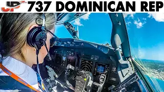 Piloting the BOEING 737 from Dominican Republic |  Cockpit Views