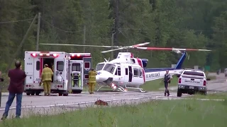 Air Ambulance Landing  Highway