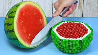 🍉Best WATERMELON Jelly Cake | Magnet Stop Motion Cooking ASMR
