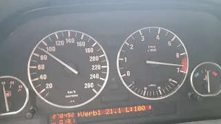 BMW E32 740  0-100