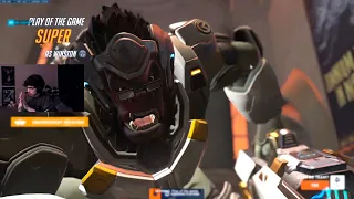 SUPER INSANE WINSTON - POTG! 33 ELIMS! OVERWATCH 2 SEASON 10