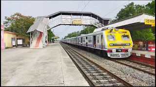 New Colourful ICF EMU Local Train Arrived & Departure At Balagarh Station