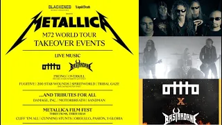 Metallica announce ‘M72 Takeover Events w/ Overkill, Prong and Metallica tribute bands + more