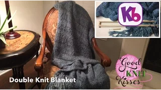 Easy Double Knit Blanket - 28" KB Loom - knit in one piece
