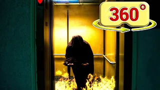 360 / VR Horror Scary Video - Elevator Ride to Hell - Part I