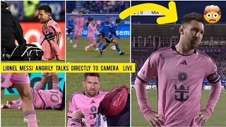 Lionel Messi angrily talk directly to camera  live on TV in Miami v Montreal: crazy MLS rule change