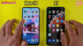 Redmi Note 10 vs Redmi 9T Speed Test Comparison MST Mobile Speed Test official