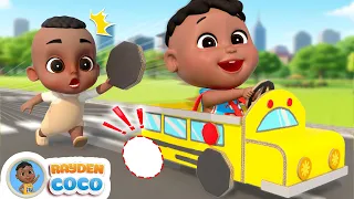 Wheels On The Bus (Play Version) | RaydenCoco Nursery Rhymes & Kids Songs