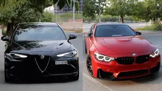 Alfa Romeo Giulia Quadrifoglio vs BMW M4 Competition Package