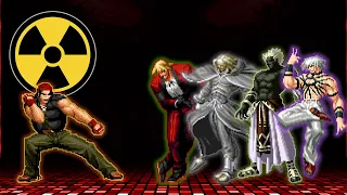 KOF Mugen Nuclear Ralf vs Super Boss Team