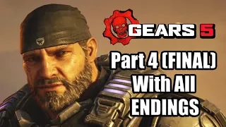 Gears 5 (2019) XBOX ONE Gameplay Walkthrough Part 4 (FINAL) | Act 4 with All ENDINGS (No Commentary)