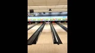 Daniel bowling some bowls