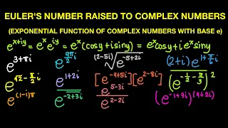 Exponential Functions of Complex Numbers to the Base e (Live Stream)