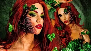 POISON IVY HALLOWEEN Makeup Tutorial! + DIY COSTUME & Hair!