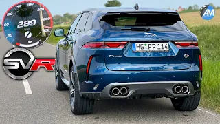 2022 Jaguar F-Pace SVR (550hp) | 0-297 km/h acceleration🏁 | by Automann in 4K