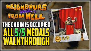 Neighbours Back From Hell - The Cabin Is Occupied - All Medals 100% Walkthrough