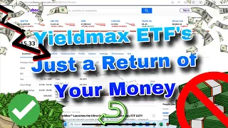 Are Yieldmax ETF's like (TSLY, CONY, SQY) Just a RETURN of Capital with Their Insanely High Yields