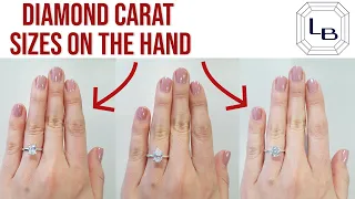 Every Diamond Shape and Carat Size Shown on the Hand and Finger