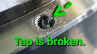 Remove the tap using the EDM.