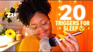 ASMR 20 TRIGGERS TO HELP YOU SLEEP ~ 1 HOUR ♡😴✨ (OLD SCHOOL TRIGGERS 💤✨)