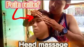 PHILIPPINE BARBER ASMR - #4 HEAD MASSAGE PAIN RELIEF