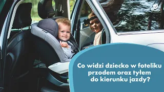 Co widzi dziecko w foteliku samochodowym jadąc przodem i tyłem do kierunku jazdy? Tylem.pl obala mit