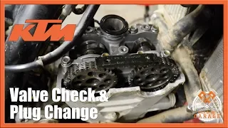 KTM Dirt Bike Valve Clearance Check | Back in the Garage