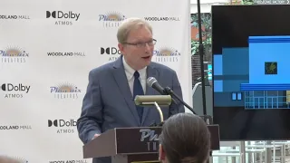 Phoenix Theatres Press Conference at Woodland Mall - Speaker Cory Jacobson