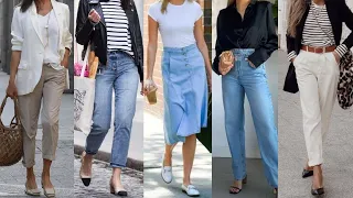 LOS BASICOS QUE ESTAN EN TENDENICA DE MODA LOOKS Y OUTFITS CON BASICOS DE MODA 2024