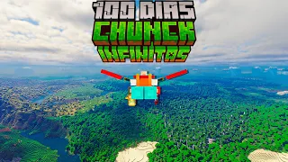 SOBREVIVI 100 DIAS COM CHUNCKS INFINITAS NO MINECRAFT