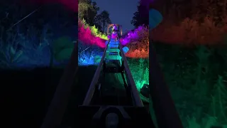 Ride the Lost Mine Pigeon Forge Mountain Coaster at Night!