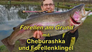 Forellen am Grund: Cheburashka und Forellenklingel