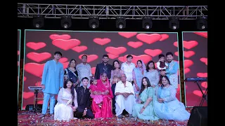 Sangeet Performance | Bride's grandparents plus family portrait | Sonu-Nik wedding