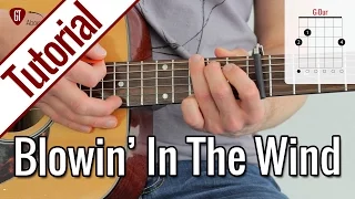 Bob Dylan - Blowin' In The Wind | Gitarren Tutorial Deutsch