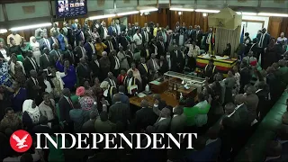 Moment cheers erupt after Uganda passes anti gay bill