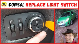 Vauxhall Corsa D Tips: How To Replace Light Switch (Opel Corsa D)