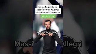 Nicoló Fagioli BRUTALLY subbed off after this mistake! #juventus #allegri #fagioli