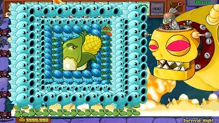 Plants Vs Zombies Hack | Snow Pea - Cob Cannon And Winter Melon Vs Dr.Zomboss All Zombies