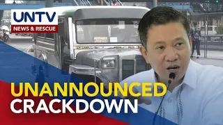LTFRB opts for unannounced crackdown vs. unconsolidated jeepneys