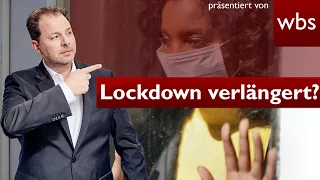 Schulen bleiben dicht! Lockdown wird bis 31.1. verlängert. Das soll gelten! | RA Christian Solmecke