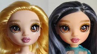 dyeing + styling Rainbow High Sheryl! doll hair transformation | making a mini-me custom doll PART 1
