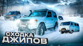 Зимний OFF ROAD 4х4 на 15 джипах